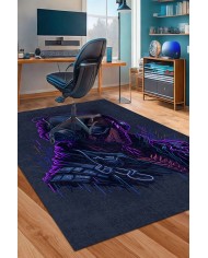 Turf Şönil Gamer Halısı Pamuk Tabanlı Yıkanabilen Kaymaz Genç Odası Oyuncu Gaming Halısı