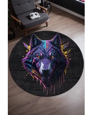 Wolf Şönil Gamer Halısı Pamuk Tabanlı Yıkanabilen Kaymaz Genç Odası Oyuncu Gaming Halısı