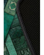 Trunk Pamuk Tabanlı Yıkanabilen Kaydırmaz Antibakteriyel Şönil Yuvarlak Halı