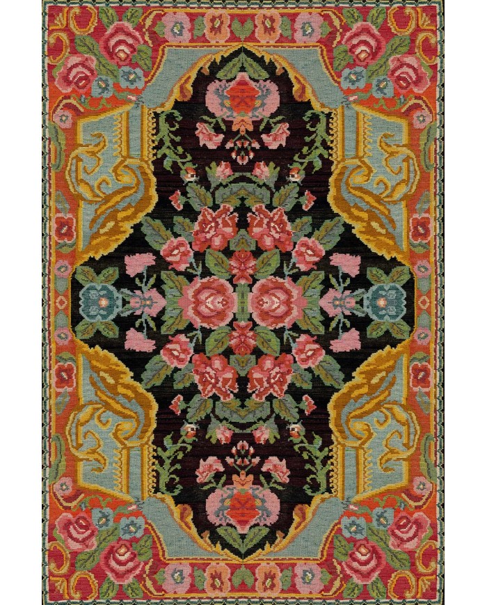 Loren Kadife Yıkanabilir Kaymaz Pamuk Tabanlı Antibakteriyel Salon Halısı