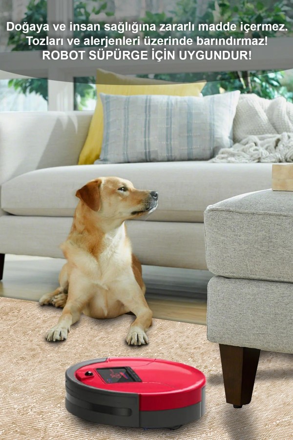 Elarte Bej Pamuk Tabanlı Yıkanabilen Kaydırmaz Antibakteriyel Şönil Salon Halısı