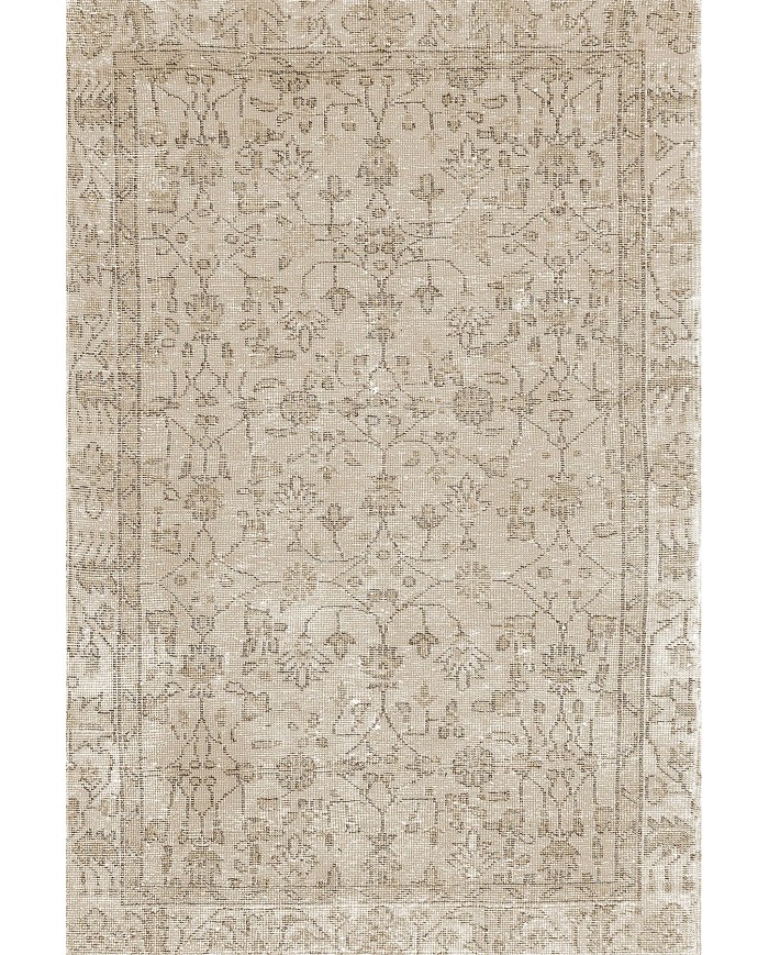 Ginato Bej Pamuk Tabanlı Yıkanabilen Kaydırmaz Antibakteriyel Şönil Salon Halısı