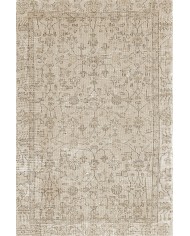 Ginato Bej Pamuk Tabanlı Yıkanabilen Kaydırmaz Antibakteriyel Şönil Salon Halısı