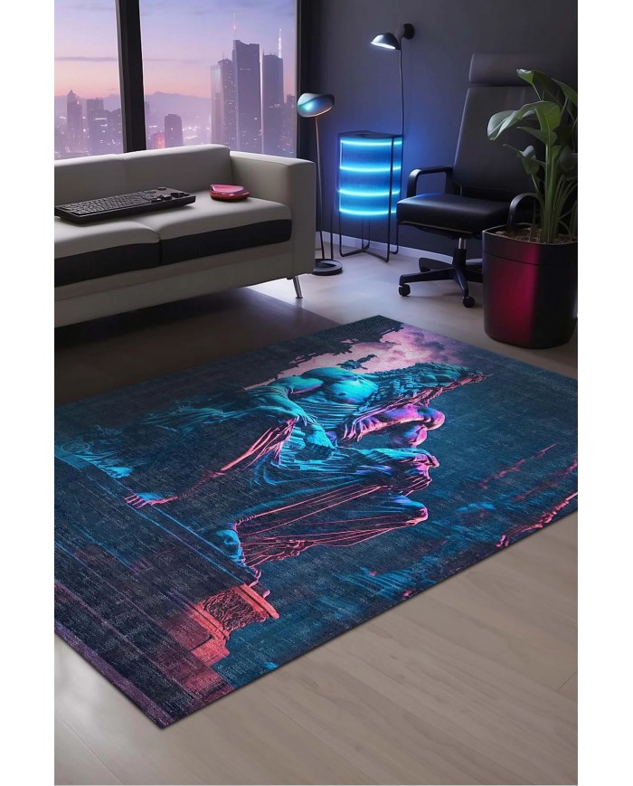 Philosopher Şönil Gamer Halısı Pamuk Tabanlı Yıkanabilen Kaymaz Genç Odası Oyuncu Gaming Halısı