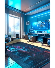Philosopher Şönil Gamer Halısı Pamuk Tabanlı Yıkanabilen Kaymaz Genç Odası Oyuncu Gaming Halısı
