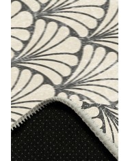 Coco Desenli Pamuk Tabanlı Yıkanabilen Kaydırmaz Antibakteriyel Şönil Salon Halısı