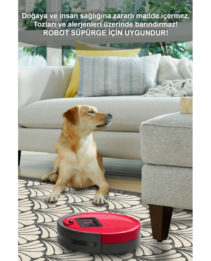 Coco Desenli Pamuk Tabanlı Yıkanabilen Kaydırmaz Antibakteriyel Şönil Salon Halısı