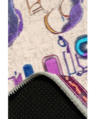 Cosi Gamer Halısı, Şönil Pamuk Tabanlı, Kaydırmaz, Yıkanabilen, Gaming Oyuncu Odası Halısı