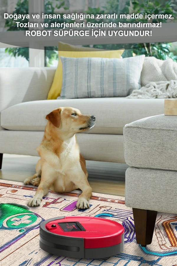 Cosi Gamer Halısı, Şönil Pamuk Tabanlı, Kaydırmaz, Yıkanabilen, Gaming Oyuncu Odası Halısı