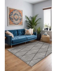 Dream Desenli Pamuk Tabanlı Yıkanabilen Kaydırmaz Antibakteriyel Şönil Salon Halısı