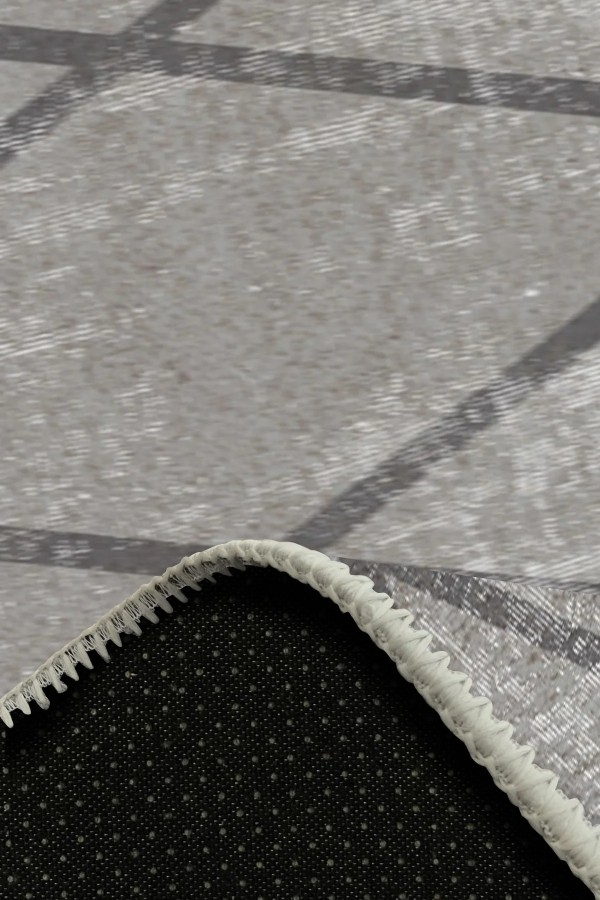 Dream Desenli Pamuk Tabanlı Yıkanabilen Kaydırmaz Antibakteriyel Şönil Salon Halısı