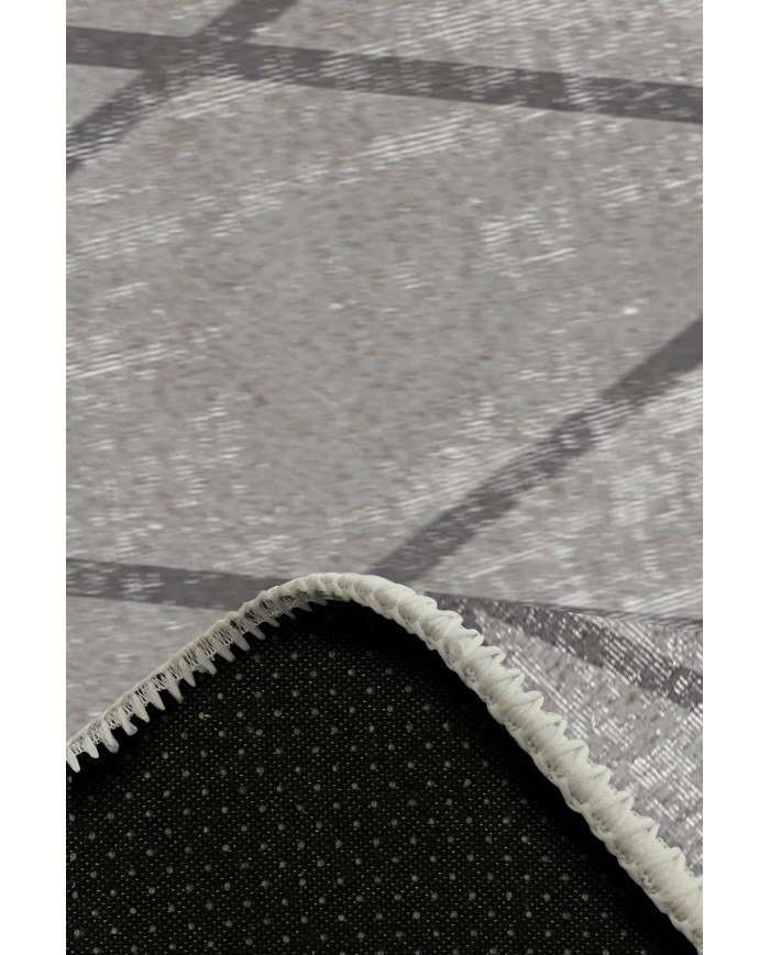 Dream Desenli Pamuk Tabanlı Yıkanabilen Kaydırmaz Antibakteriyel Şönil Salon Halısı