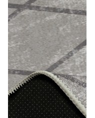 Dream Desenli Pamuk Tabanlı Yıkanabilen Kaydırmaz Antibakteriyel Şönil Salon Halısı