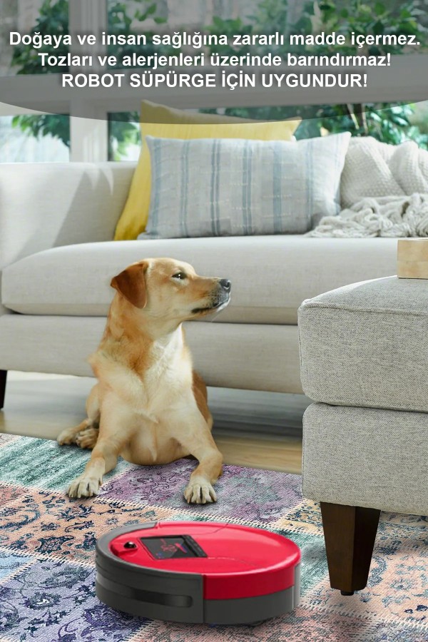 Ekos Patchwork Desenli Pamuk Tabanlı Yıkanabilen Kaydırmaz Antibakteriyel Şönil Salon Halısı