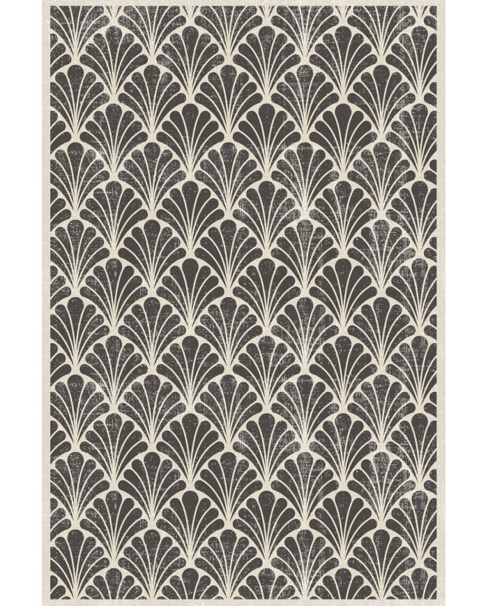 Ensel Desenli Pamuk Tabanlı Yıkanabilen Kaydırmaz Antibakteriyel Şönil Salon Halısı