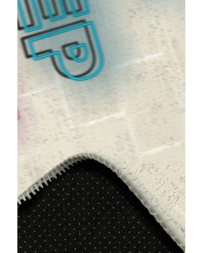 Hona Gamer Halısı, Şönil Pamuk Tabanlı, Kaydırmaz, Yıkanabilen, Gaming Oyuncu Odası Halısı