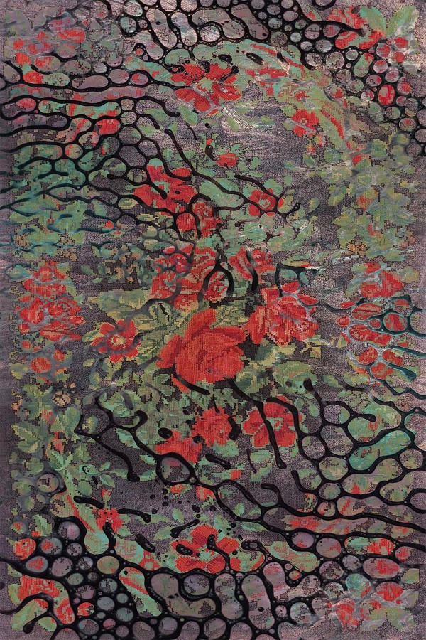 Melin Modern Desenli Pamuk Tabanlı Yıkanabilen Kaydırmaz Antibakteriyel Şönil Salon Halısı