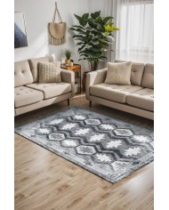 Daliana Kadife Yıkanabilir Kaymaz Pamuk Tabanlı Antibakteriyel Salon Halısı