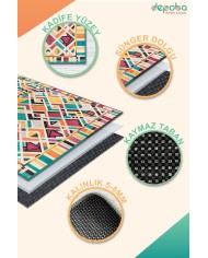 Betty Kadife Yıkanabilir Kaymaz Pamuk Tabanlı Antibakteriyel Salon Halısı