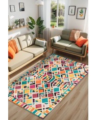 Betty Kadife Yıkanabilir Kaymaz Pamuk Tabanlı Antibakteriyel Salon Halısı