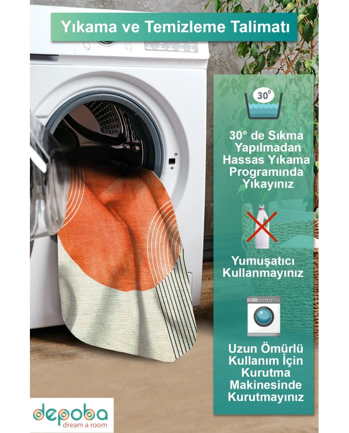 Karen Kadife Yıkanabilir Kaymaz Pamuk Tabanlı Antibakteriyel Salon Halısı