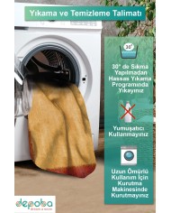 Lavita Kadife Yıkanabilir Kaymaz Pamuk Tabanlı Antibakteriyel Salon Halısı