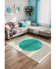 Onsa Kadife Yıkanabilir Kaymaz Pamuk Tabanlı Antibakteriyel Salon Halısı