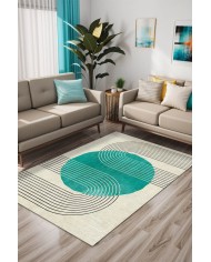 Onsa Kadife Yıkanabilir Kaymaz Pamuk Tabanlı Antibakteriyel Salon Halısı