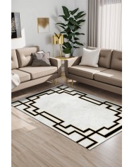 Teddy Kadife Yıkanabilir Kaymaz Pamuk Tabanlı Antibakteriyel Salon Halısı