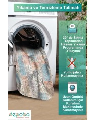 Genesis Kadife Yıkanabilir Kaymaz Pamuk Tabanlı Antibakteriyel Salon Halısı