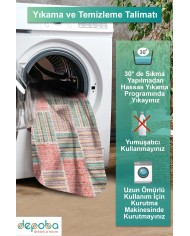 Henry Kadife Yıkanabilir Kaymaz Pamuk Tabanlı Antibakteriyel Salon Halısı