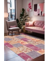 Lina Kadife Yıkanabilir Kaymaz Pamuk Tabanlı Antibakteriyel Salon Halısı