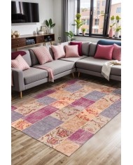 Lina Kadife Yıkanabilir Kaymaz Pamuk Tabanlı Antibakteriyel Salon Halısı