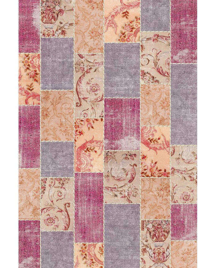 Lina Kadife Yıkanabilir Kaymaz Pamuk Tabanlı Antibakteriyel Salon Halısı