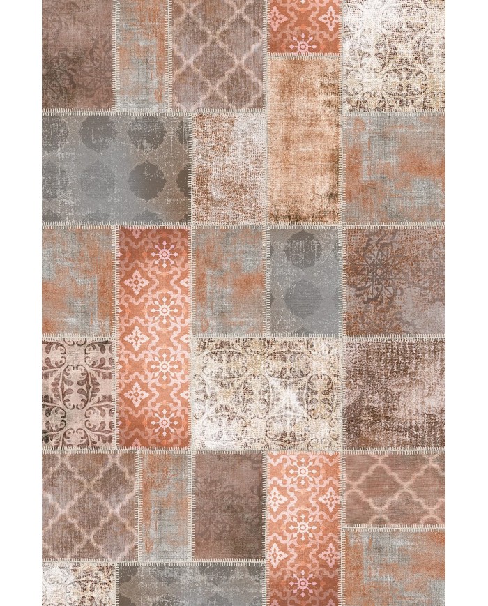 Nandy Kadife Yıkanabilir Kaymaz Pamuk Tabanlı Antibakteriyel Salon Halısı