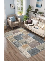 Siense Kadife Yıkanabilir Kaymaz Pamuk Tabanlı Antibakteriyel Salon Halısı