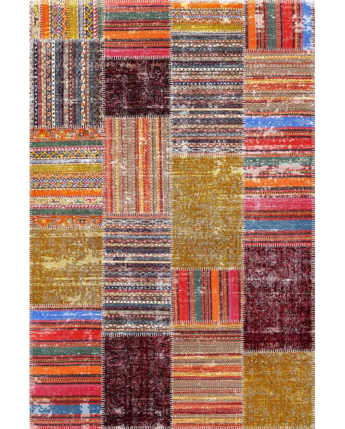 Silvena Kadife Yıkanabilir Kaymaz Pamuk Tabanlı Antibakteriyel Salon Halısı