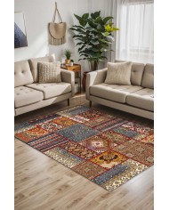 Tona Kadife Yıkanabilir Kaymaz Pamuk Tabanlı Antibakteriyel Salon Halısı