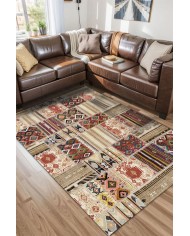 Uranüs Kadife Yıkanabilir Kaymaz Pamuk Tabanlı Antibakteriyel Salon Halısı