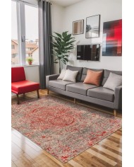 Bamens Kadife Yıkanabilir Kaymaz Pamuk Tabanlı Antibakteriyel Salon Halısı