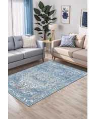 Bluen Kadife Yıkanabilir Kaymaz Pamuk Tabanlı Antibakteriyel Salon Halısı