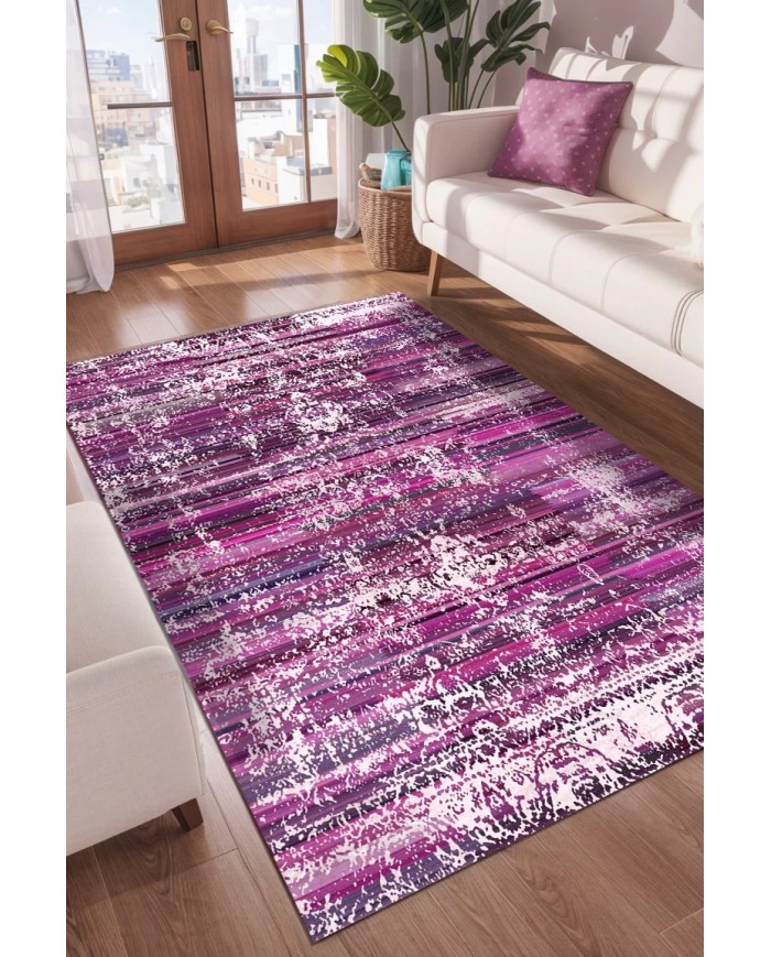 İrya Kadife Yıkanabilir Kaymaz Pamuk Tabanlı Antibakteriyel Salon Halısı