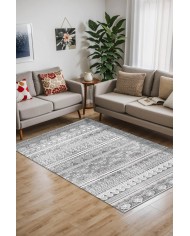 Lima Kadife Yıkanabilir Kaymaz Pamuk Tabanlı Antibakteriyel Salon Halısı