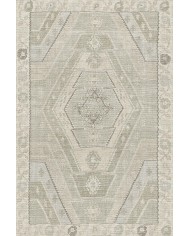 Saphir Vintage Desenli Pamuk Tabanlı Yıkanabilen Kaydırmaz Antibakteriyel Şönil Salon Halısı