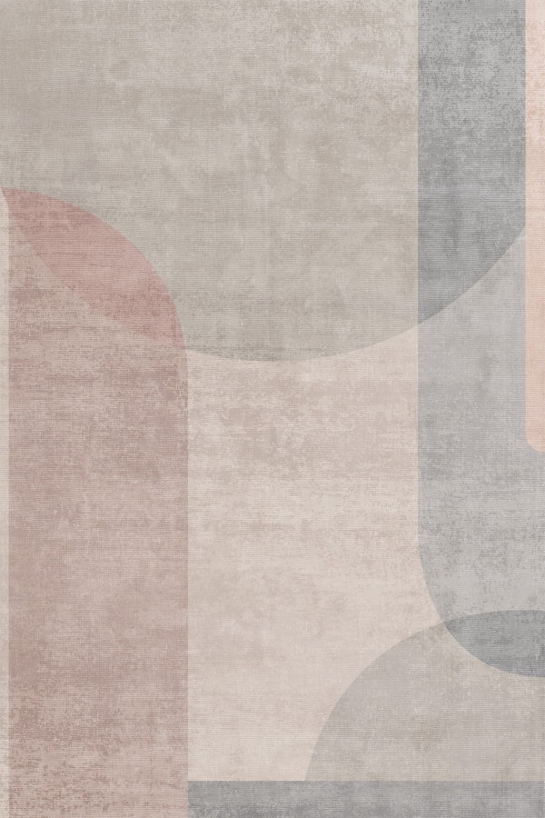 Rasta Vintage Desenli Pamuk Tabanlı Yıkanabilen Kaydırmaz Antibakteriyel Şönil Salon Halısı