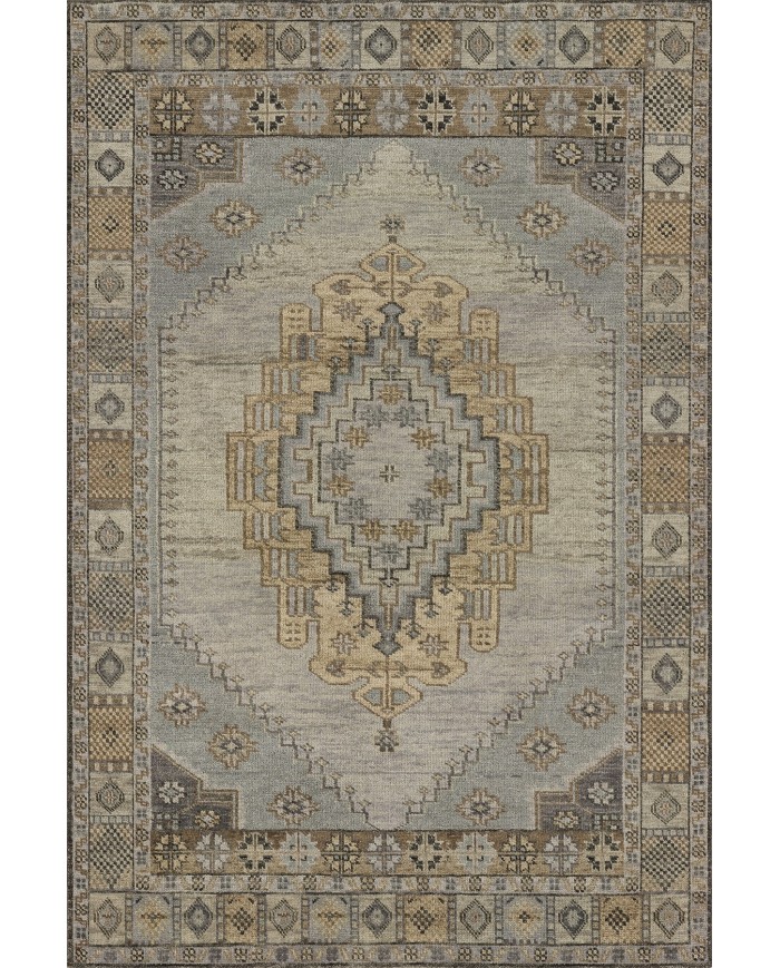 Lunka Vintage Desenli Pamuk Tabanlı Yıkanabilen Kaydırmaz Antibakteriyel Şönil Salon Halısı