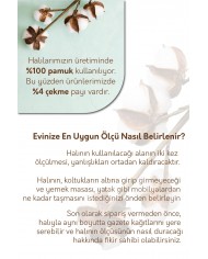 Lavans Vintage Desenli Pamuk Tabanlı Yıkanabilen Kaydırmaz Antibakteriyel Şönil Salon Halısı