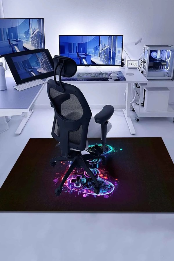 Funspot Modern Şönil  Gamer Halısı Pamuk Tabanlı Yıkanabilen Kaymaz Genç Odası Oyuncu Gaming Halısı Funspot Modern Şönil  Gamer Halısı Pamuk Tabanlı Yıkanabilen Kaymaz Genç Odası Oyuncu Gaming Halısı