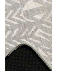 Gansio Modern Şönil Desenli Pamuk Tabanlı Yıkanabilen Kaydırmaz Antibakteriyel  Salon Halısı