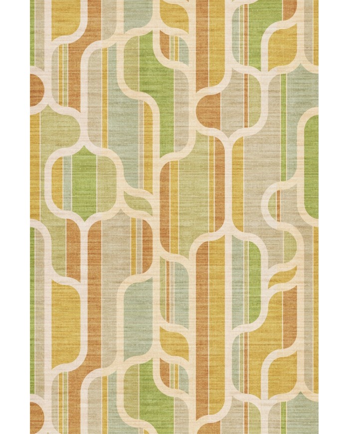 Lauro Modern Şönil Desenli Pamuk Tabanlı Yıkanabilen Kaydırmaz Antibakteriyel  Salon Halısı